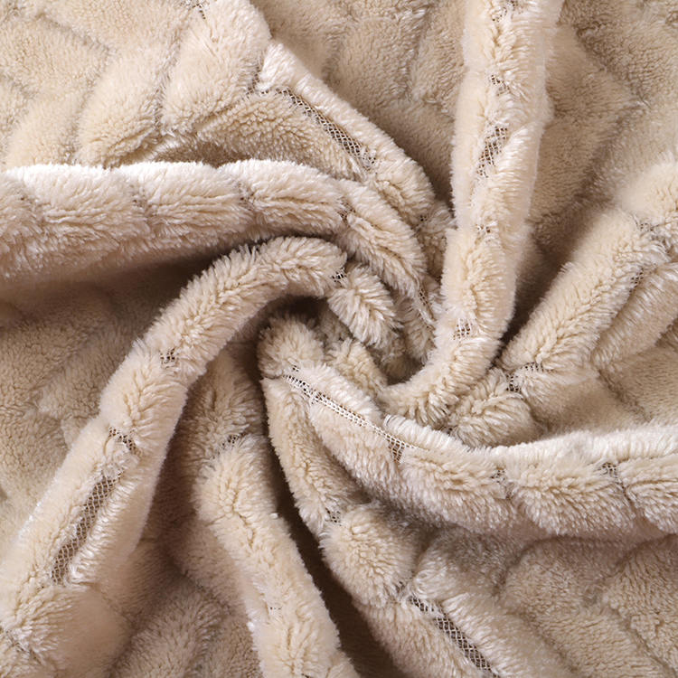 Kain beludru flanel jacquard